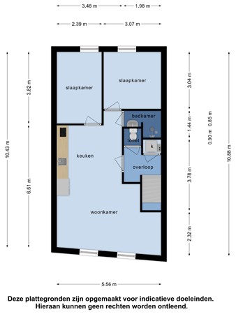 Floorplan - 1e Scheepvaartstraat 40B, 3151 NL Hoek van Holland