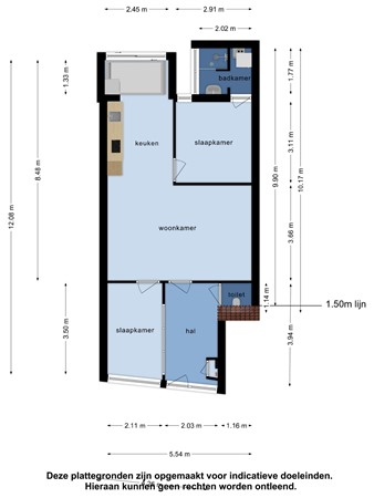 Floorplan - 1e Scheepvaartstraat 40A, 3151 NL Hoek van Holland