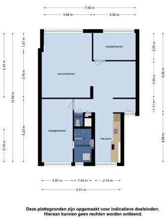 Floorplan - President J.V. Wierdsmastraat 4, 3151 EC Hoek van Holland