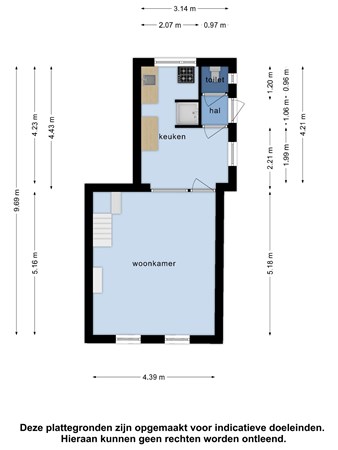 Floorplan - Maasdijk 102-104, 2691 NW 's-Gravenzande