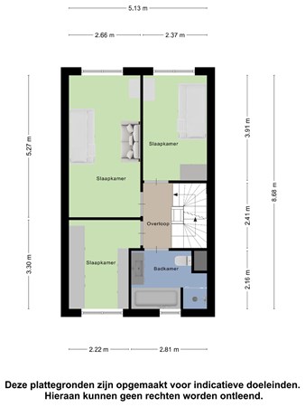 Floorplan - Wil Vinjéstraat 44, 3151 MM Hoek van Holland