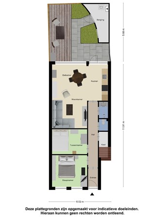 Floorplan - Lichttorenstraat 19B, 3151 NE Hoek van Holland