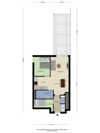 Floorplan - Schoolstraat 30E, 3151 AZ Hoek van Holland
