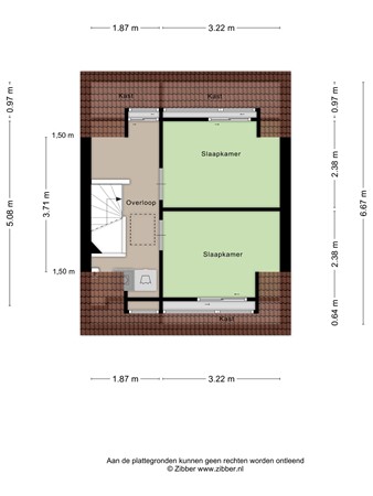 Floorplan - Meropestraat 24, 3151 JL Hoek van Holland