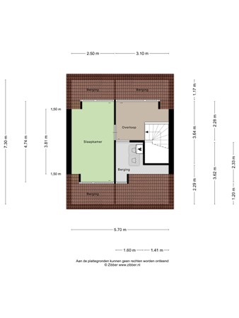 Floorplan - Columbusstraat 3B, 3151 BB Hoek van Holland