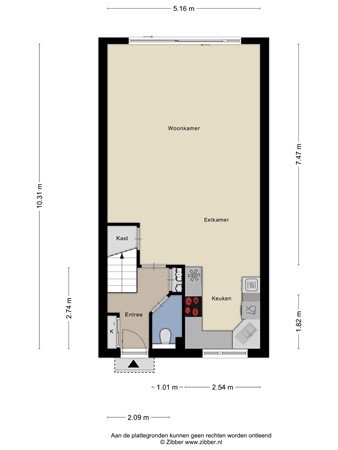 Floorplan - Jan de Geuspad 31, 3151 KE Hoek van Holland