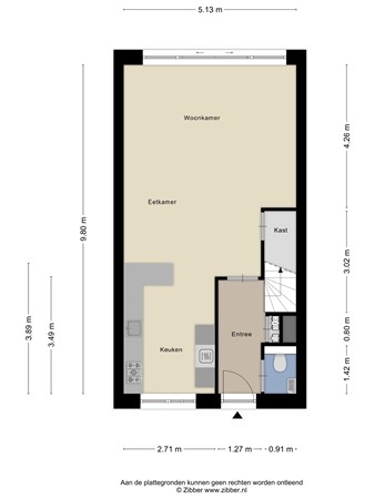Floorplan - Dokter Diamantlaan 45, 3151 MB Hoek van Holland