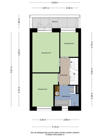 Floorplan - Dokter Diamantlaan 45, 3151 MB Hoek van Holland