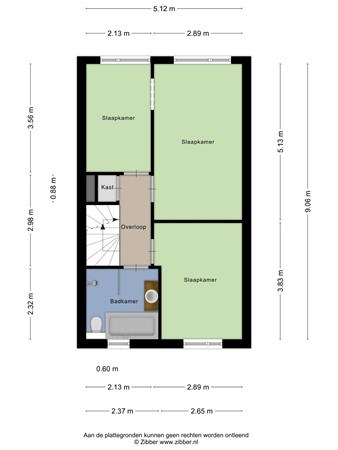 Floorplan - Rospad 18, 3151 GS Hoek van Holland