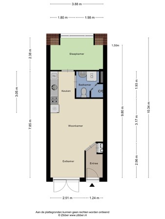 Floorplan - Mustangstraat 25, 3151 GN Hoek van Holland