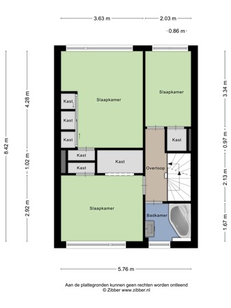Floorplan - President van Heelstraat 12, 3151 SL Hoek van Holland