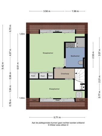 Floorplan - President van Heelstraat 12, 3151 SL Hoek van Holland