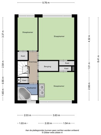 Floorplan - President van Heelstraat 38, 3151 SL Hoek van Holland
