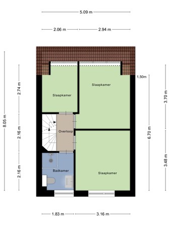 Floorplan - Starduststraat 1, 3151 JE Hoek van Holland