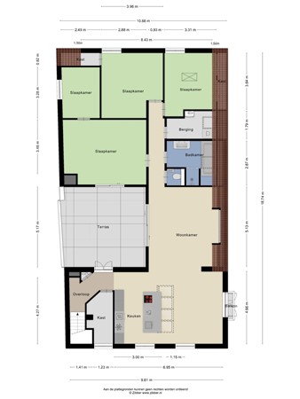 Floorplan - Pastorielaan 9, 2691 RZ 's-Gravenzande