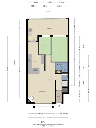 Floorplan - 's-Gravenzandseweg 284A, 3151 TW Hoek van Holland
