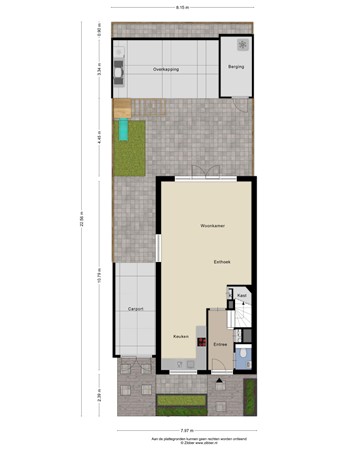 Floorplan - Dokter Fokkensstraat 8, 3151 MR Hoek van Holland