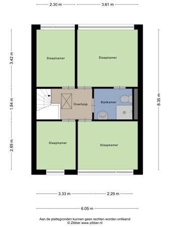 Floorplan - Hoekse Hillweg 103, 3151 CB Hoek van Holland