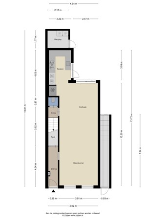 Floorplan - Concordiastraat 19, 3151 AA Hoek van Holland