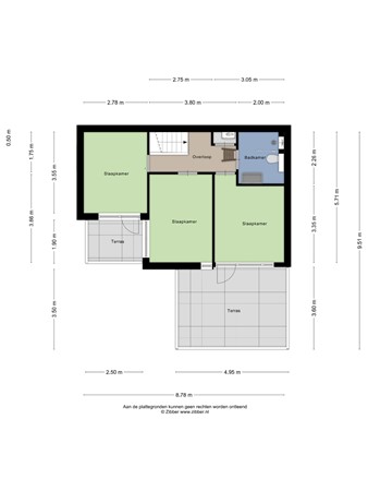 Floorplan - Valkastraat 8, 3151 JH Hoek van Holland