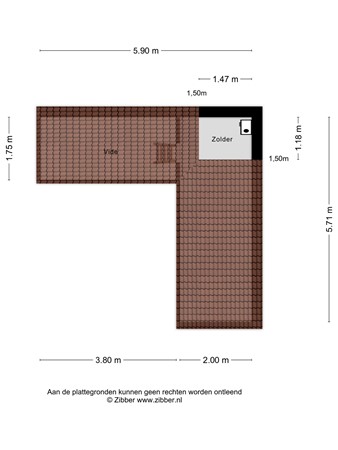 Floorplan - Valkastraat 8, 3151 JH Hoek van Holland