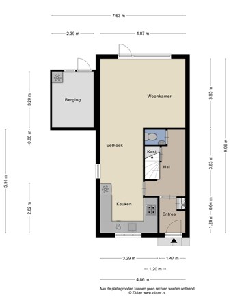 Floorplan - Mustangstraat 14, 3151 GN Hoek van Holland