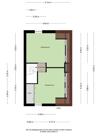 Floorplan - Leen van der Houwenstraat 66, 3151 ML Hoek van Holland