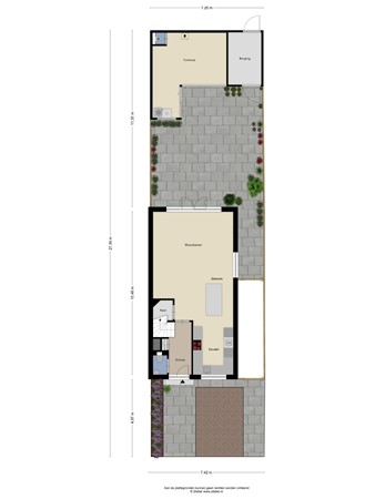 Floorplan - Leen van der Houwenstraat 66, 3151 ML Hoek van Holland
