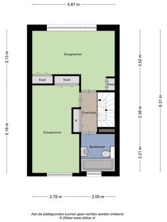 Floorplan - Willem Barentsstraat 29, 3151 WG Hoek van Holland
