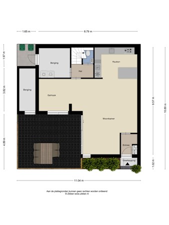 Floorplan - Adriaan van der Kloosterstraat 62, 3151 JB Hoek van Holland