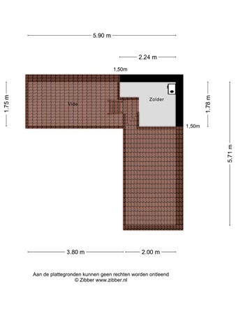Floorplan - Adriaan van der Kloosterstraat 62, 3151 JB Hoek van Holland