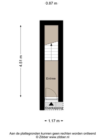 Floorplan - Huydecoperstraat 21B, 3151 NC Hoek van Holland