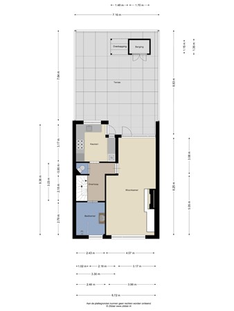 Floorplan - Huydecoperstraat 21B, 3151 NC Hoek van Holland