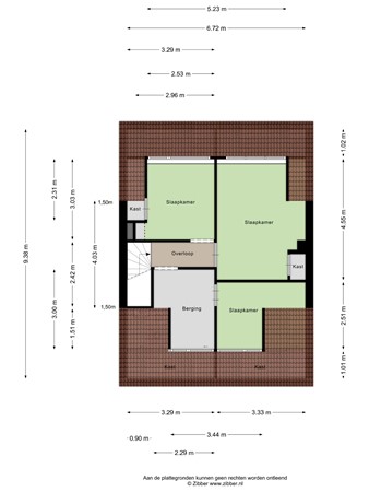 Floorplan - Huydecoperstraat 21B, 3151 NC Hoek van Holland