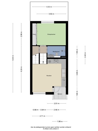 Floorplan - Willem Barentsstraat 38, 3151 WG Hoek van Holland