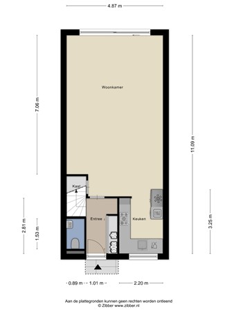 Floorplan - Hoefslag 50, 3151 GM Hoek van Holland