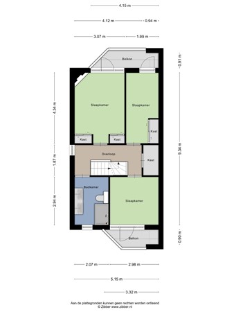 Floorplan - Pieter Verweijweg 15, 3151 KA Hoek van Holland