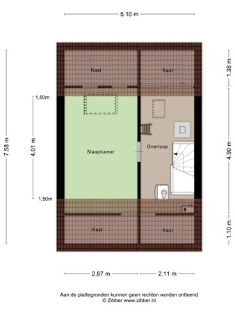 Floorplan - Hoekse Hillweg 199, 3151 CB Hoek van Holland