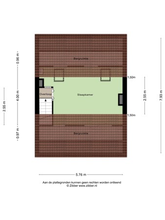 Floorplan - Zeestraat 3, 2691 KA 's-Gravenzande