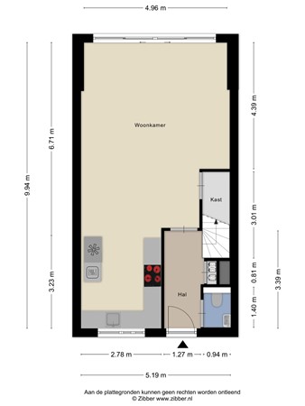 Floorplan - Ben Kleijwegthof 19, 3151 MD Hoek van Holland
