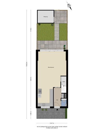 Floorplan - Ben Kleijwegthof 19, 3151 MD Hoek van Holland