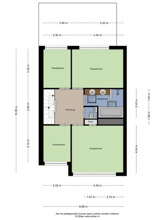 Floorplan - Strandweg 50, 3151 HV Hoek van Holland