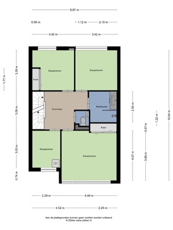 Floorplan - Strandweg 64, 3151 HV Hoek van Holland