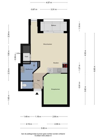 Floorplan - Schoolstraat 30F, 3151 AZ Hoek van Holland