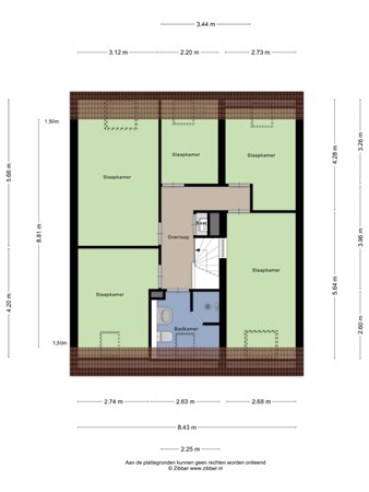 Floorplan - Marjorystraat 16, 3151 JK Hoek van Holland