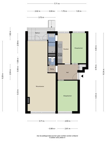 Floorplan - Prins der Nederlandenstraat 7, 3151 SB Hoek van Holland