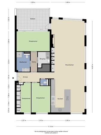 Floorplan - Havendijk 63-10, 5017 AL Tilburg