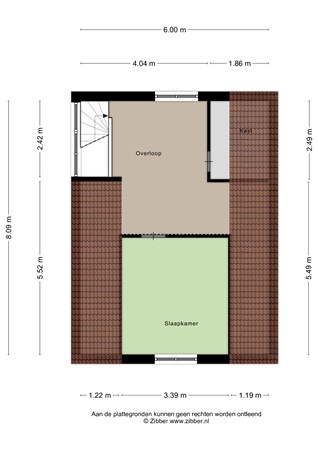 Floorplan - Pelgrimsweg 55, 5018 EM Tilburg