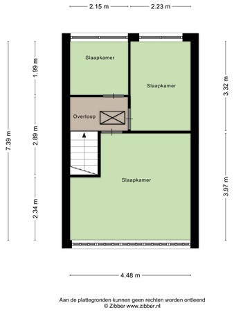 Floorplan - Meelstraat 55, 5025 KK Tilburg