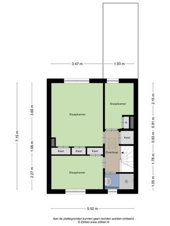 Floorplan - Slotstraat 7, 5021 BH Tilburg